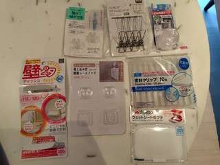 日本の小物①ウエットティッシュ蓋など（帰国まとめ売り）