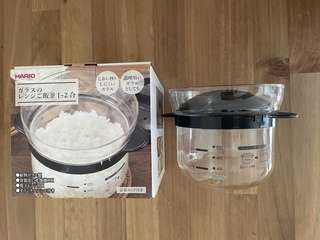 HARIO ガラスのレンジご飯釜1〜2合