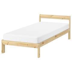 新品同様IKEAシングルベッド 松無垢材