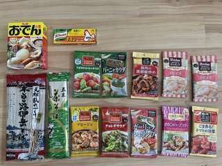 おそば２パック＋おでんの素＋調味料小袋10パック他