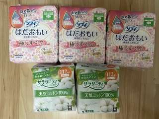 ソフィはだおもい（38個 x 3）＋サラサーティ（112個 x 2）