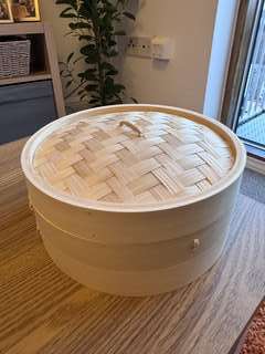 新品、無印のせいろ